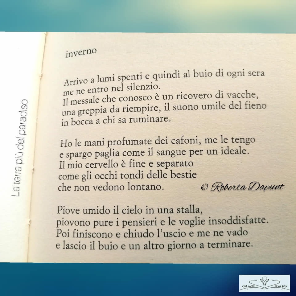 Festa dei lavoratori - Poesia - Roberta Dapunt dalla raccolta "La terra più del Paradiso"