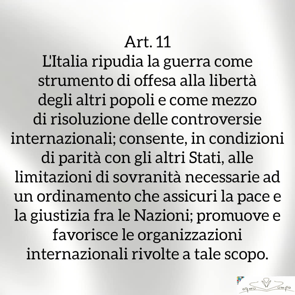 Festa della Repubblica - Costituzione - Articolo 11