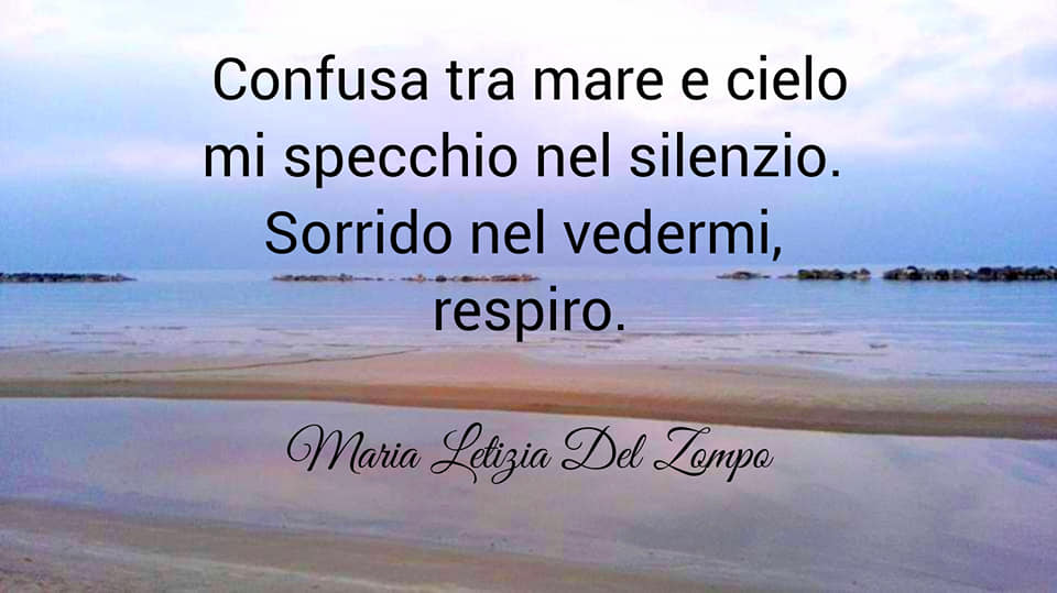Poesie sul mare - Confusa tra mare e cielo - Maria Letizia Del Zompo