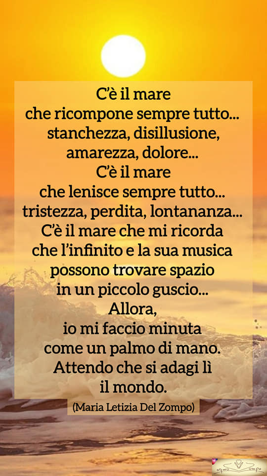 Poesie sulla gioia e la felicità - C'è il mare - Maria Letizia Del Zompo