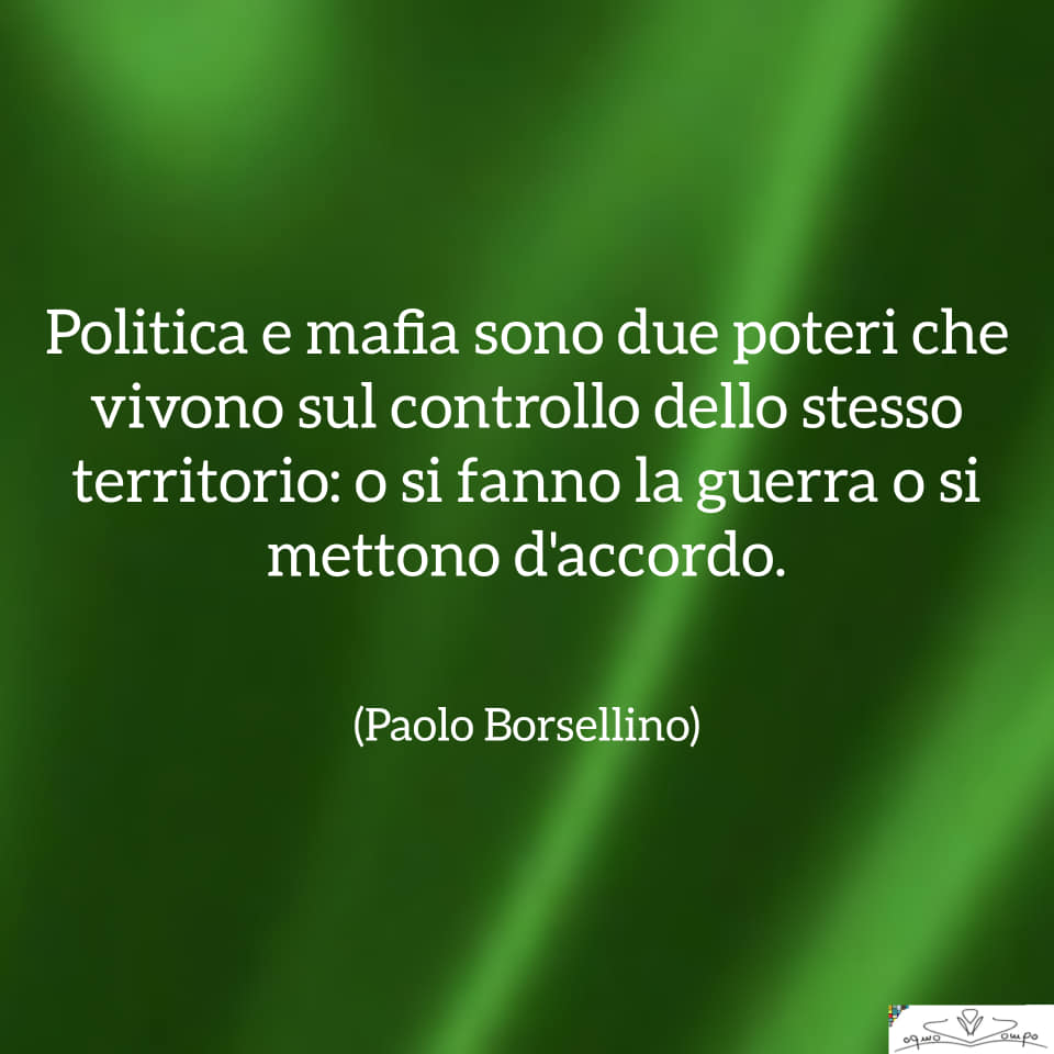 Festa della Liberazione - Frase di Borsellino su politica e mafia