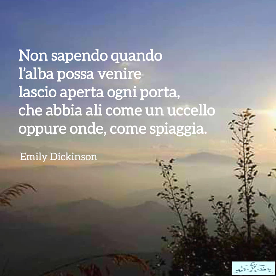 Poesie di Emily Dickinson - Non sapendo quando l'alba possa venire