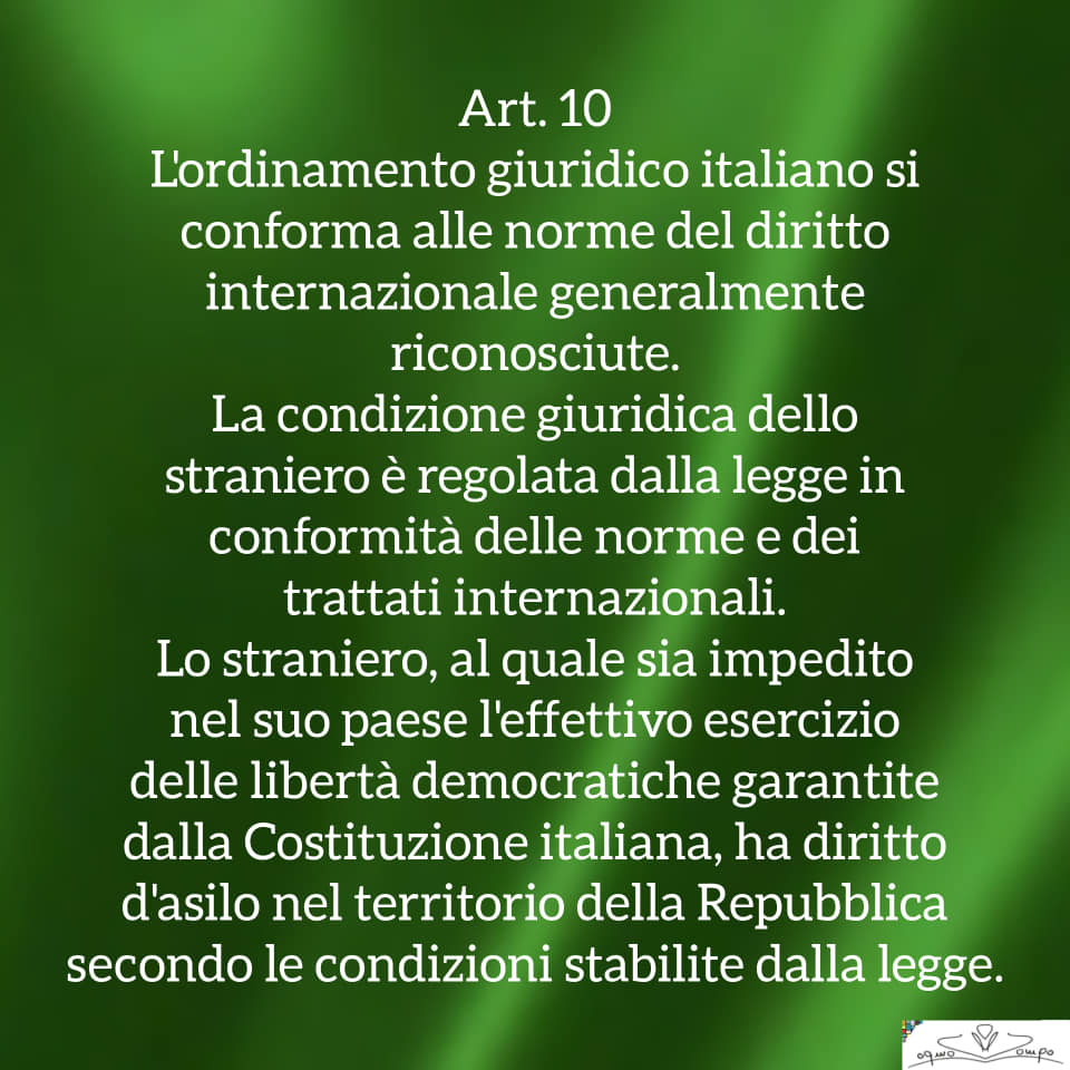 Festa della Repubblica - Costituzione - Articolo 10