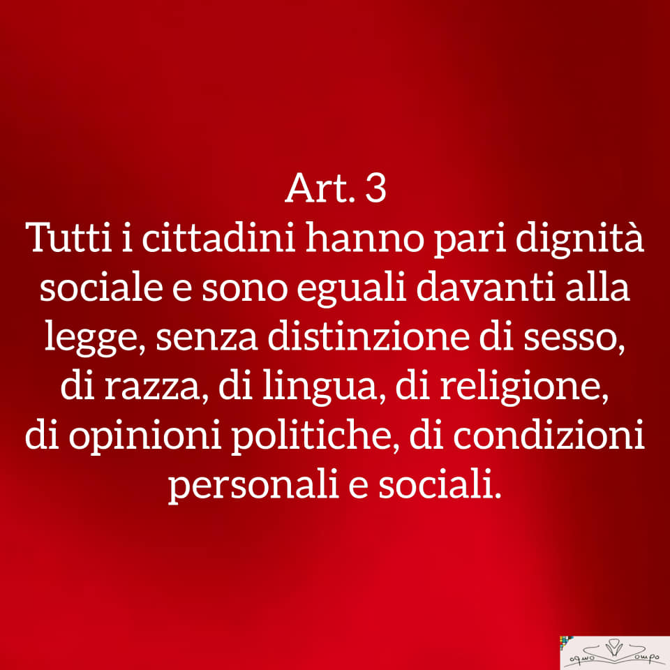 Festa della Repubblica - Articolo 3 della Costituzione