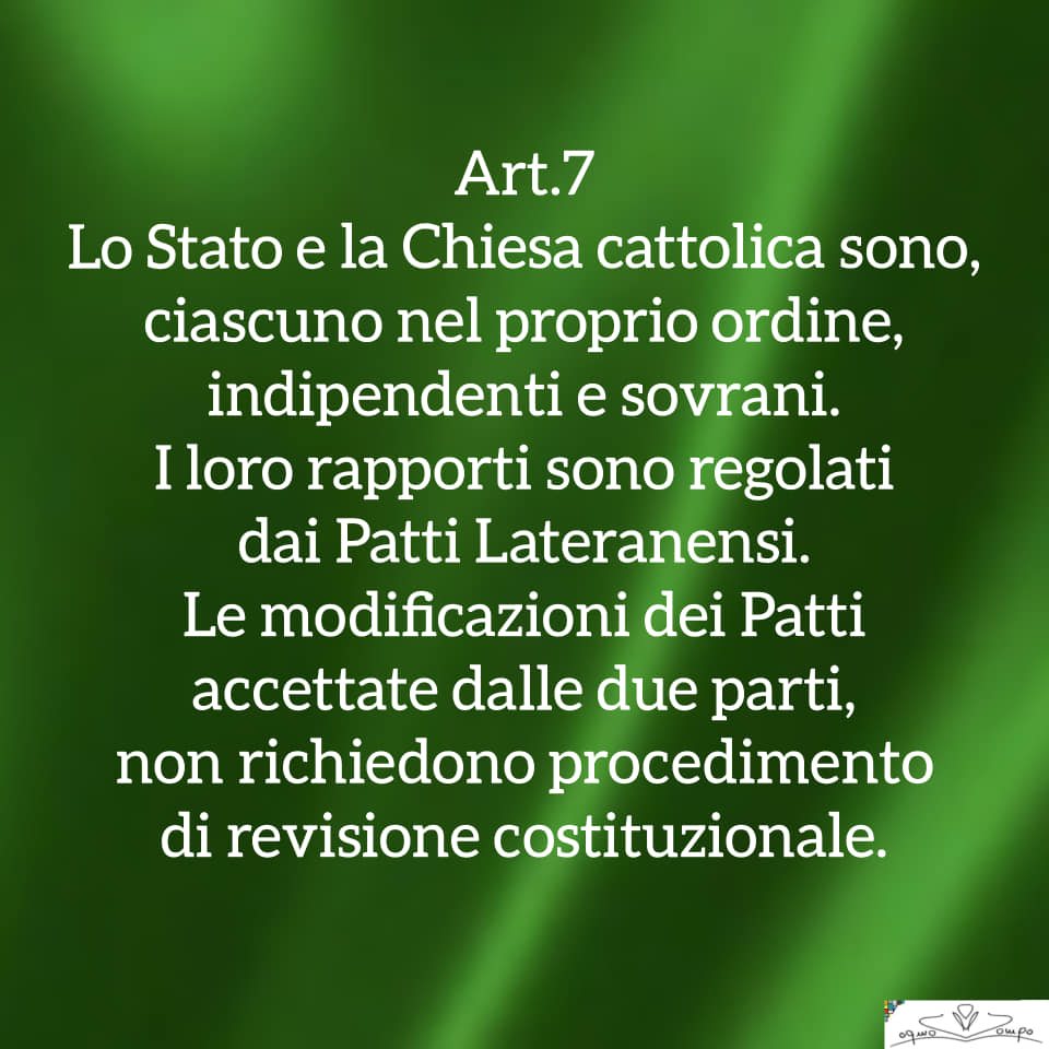 Festa della Repubblica - Costituzione - Articolo 7