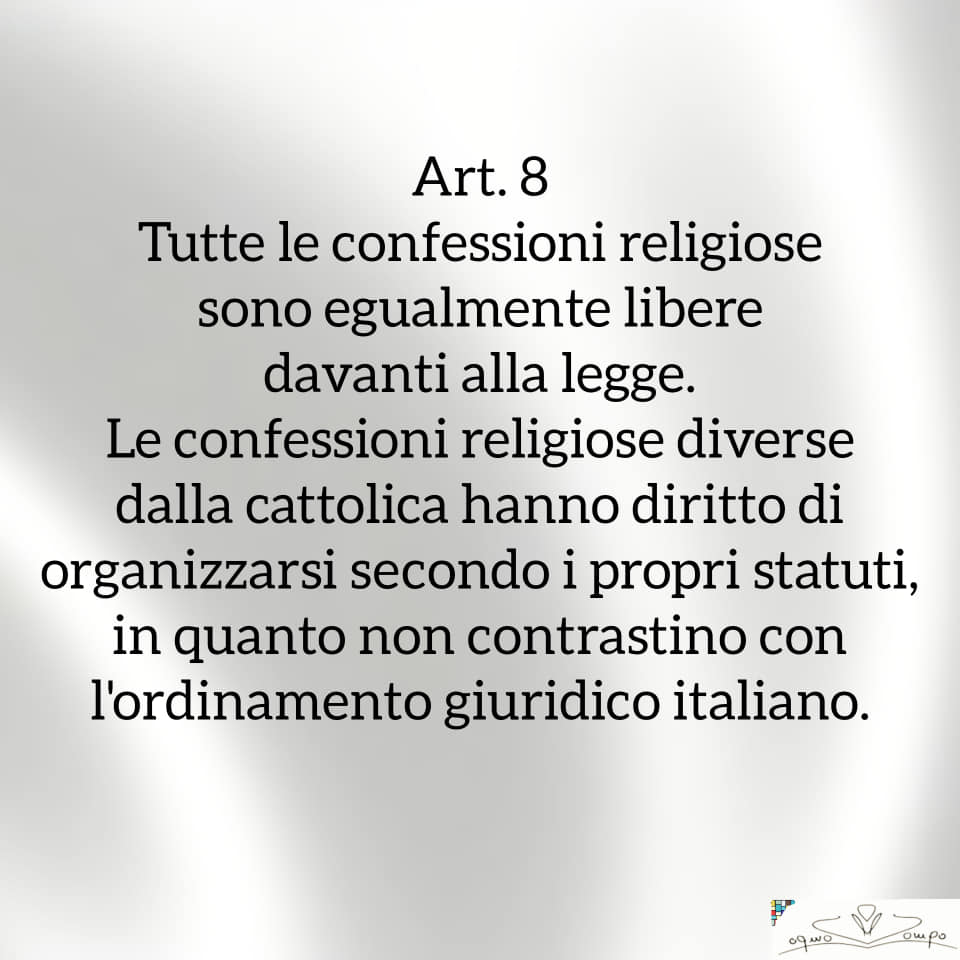 Festa della Repubblica - Costituzione - Articolo 8